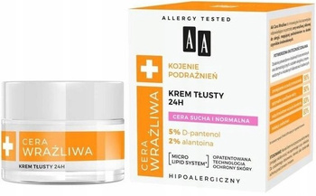 AA Cera Wrażliwa Kojenie Podrażnień Krem Tłusty