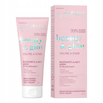 Eveline Glow Rozświetlający Krem Do Twarzy Wygładzający