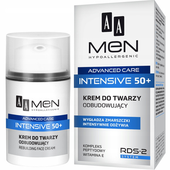 AA Men Advanced Care Krem Do Twarzy Odbudowujący Wygładzający 50+ 50ml