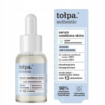 Tołpa Authentic Serum Nawilżona Skóra Super Skoncentrowane Skwalan 30ml