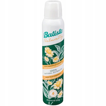 Batiste Naturally Suchy Szampon Do Włosów Zielona Herbata Rumianek 200ml