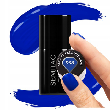 Semilac Lakier Hybrydowy Do Paznokci Manicure Granat 938 Electric Rave 7ml