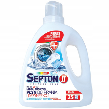 Clovin II Septon Hipoalergiczny Płyn Do Prania i Dezynfekcji Ubrań 1,5L