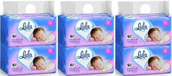 Lula Chusteczki Nawilżane Alantoina  72 sztuk x 12 opakowań