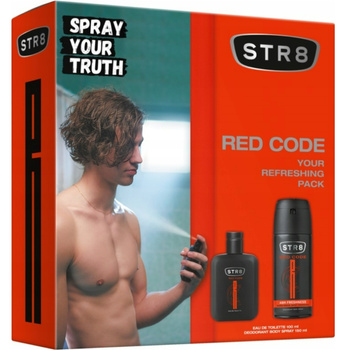 STR8 Red Code Zestaw Prezentowy z Kosmetykami Dla Mężczyzn EDT + Dezodorant