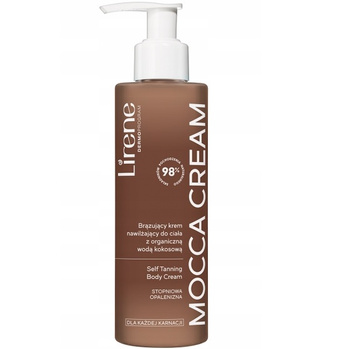 Lirene Mocca Brązujący Krem Nawilżający Do Ciała z Wodą Kokosową 190ml