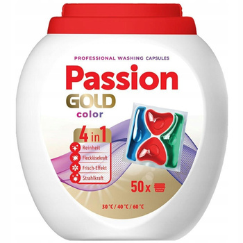 Passion Gold Color 4w1 Kapsułki Do Prania Kolorowego Ochrona Koloru 50 szt