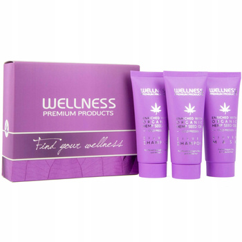 Wellness Silver Zestaw Fioletowy Szampon Do Włosów 2x50 ml + Maska 50ml