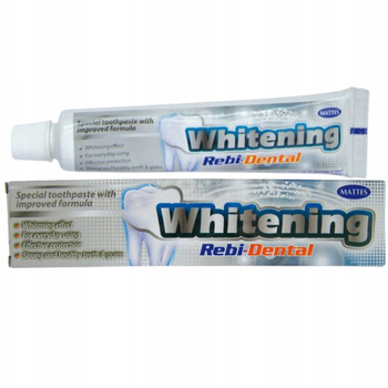 Mattes Rebi Dental Whitening Wzmacniająca Wybielająca Pasta Do Zębów 100g