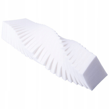 Gąbeczki Do Makijażu i Do Ombre Pyłków Gąbki Lateksowe Białe Zestaw 25szt