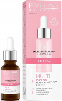 Eveline Skoncentrowane Liftingujące Serum Do Twarzy Peptydy + Złoto 18ml