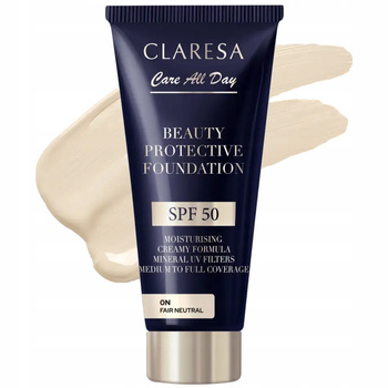 Claresa Care All Day Nawilżający Podkład Do Twarzy SPF50 0N Fair Natural