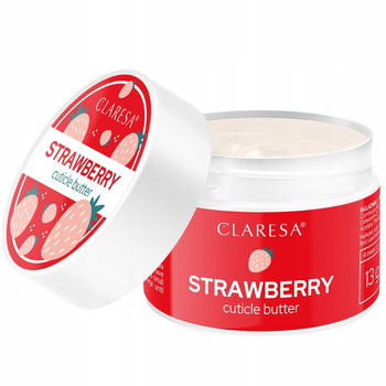 Claresa Nawil偶aj膮co Zmi臋kczaj膮ce Mase艂ko Do Sk贸rek i Paznokci Truskawka 13g