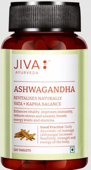 Jiva Ashwagandha Suplement Diety 120 Tabletek