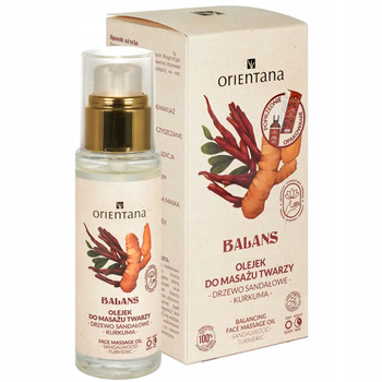 Orientana Balans Olejek Do Masażu Twarzy Drzewo Sandałowe i Kurkuma 30ml