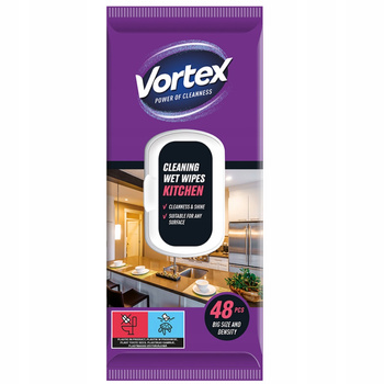 Vortex Wielorazowe Ściereczki Chusteczki Nawilżane Do Kuchni AGD 48 Sztuk