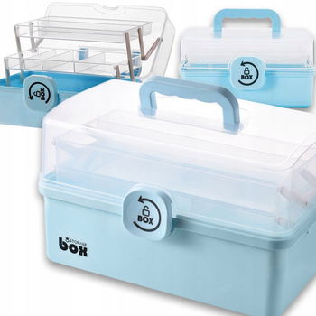 CoolStaff XXL Du偶y Rozk艂adany Organizer Pojemnik Skrzynka Na Leki Tabletki