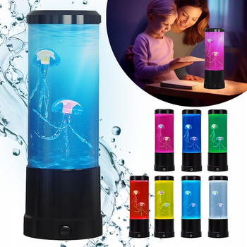 CoolStaff Lampa Meduza Lawa RGB LEDowa Meduzy Pływające Lampka Kolorowa Relax Dekor