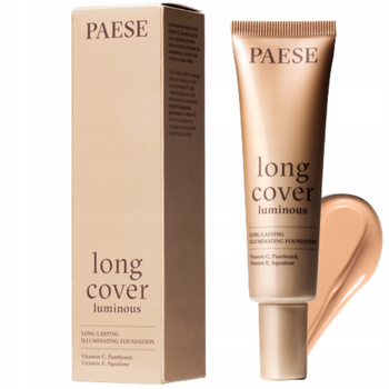 Paese Long Cover Luminous Rozświetlający Podkład Do Twarzy 1,5W Beige 30ml