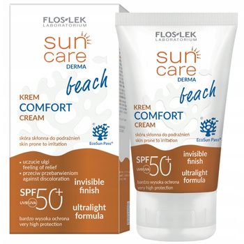 Floslek Sun Care Derma Comfort Krem Przeciwsłoneczny Do Twarzy i Ciała 50+