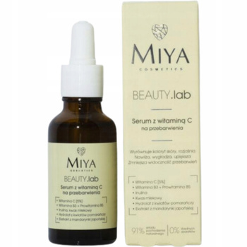 Miya Beauty Lab Nawilżająco Rozjaśniające Serum Do Twarzy z Witaminą C 30ml