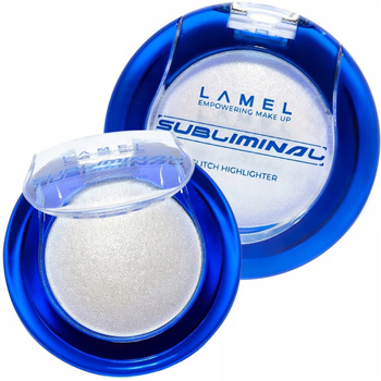 Lamel Subliminal Glitch Highlighter Srebrny Rozświetlacz Efekt Wet Skin 01