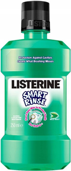 Listerine Smart Rinse Płyn Do Płukania Jamy Ustnej 6+ Mild Mint 250ml