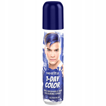 Venita 1Day Color Koloryzujący Spray Do Włosów Niebieski 12 Ultra Blue 50ml