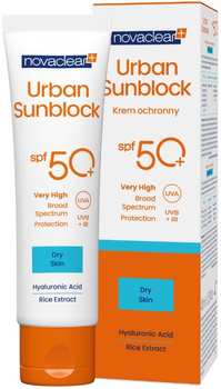 Novaclear Urban Sunblock Krem Cera Sucha SPF50