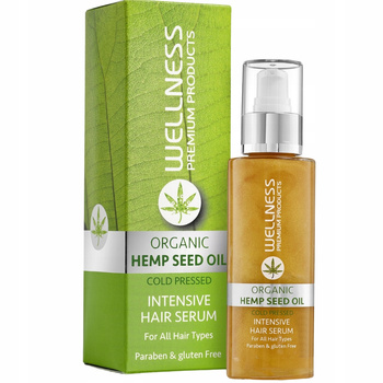Wellness Hemp Seed Oil Wzmacniająco Wygładzające Serum Do Włosów 100ml