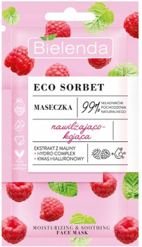 Bielenda Sorbet Maseczka Malina nawilżająco kojąca