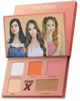 Ingrid TEAM X Paleta Paletka 5 Cieni Flirty
