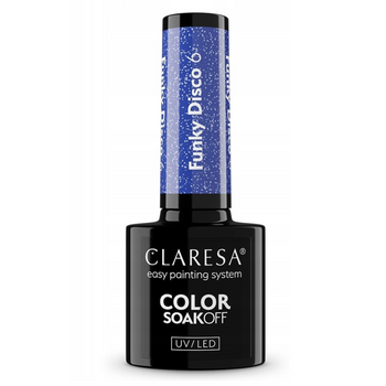 Claresa Lakier Hybrydowy Funky Disco 6 Blue Beat 5g