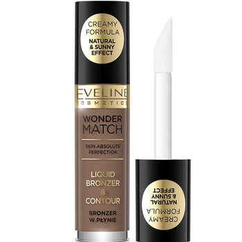 Eveline Wonder Match Liqui Bronzer w Płynie Konturowanie na Mokro 02