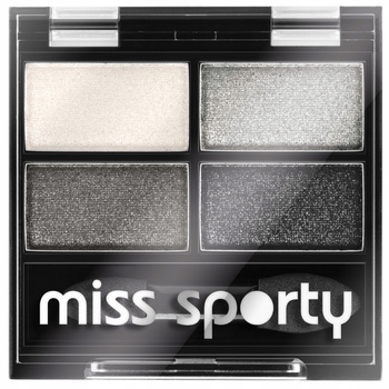 Miss Sporty Studio Colour Quattro Paleta Cieni Do Powiek 404 Smoky Black