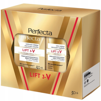 Perfecta Lift 3-V Zestaw Prezentowy Kosmetyków Krem Do Twarzy Pod Oczy 50+