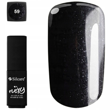 Silcare Flexy Hybrid Gel Lakier Hybrydowy Do Paznokci Ciemny 059 North Sky