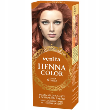 Venita Ziołowy Balsam Koloryzujący Naturalna Henna Do Włosów 4 Chna