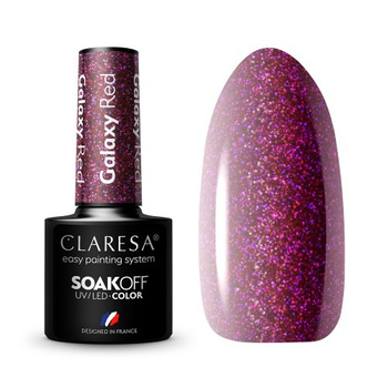 Claresa Lakier Hybrydowy Galaxy Red 5g