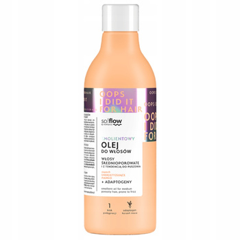 So Flow Emolientowy Regenerujący Olej Do Włosów Średnioporowatych 150ml