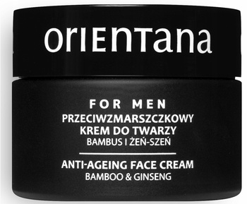Orientana Dla Mężczyzn Przeciwzmarszczkowy Krem Do Twarzy Bambus Żeń-Szeń 50ml