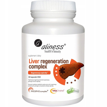 Aliness Liver Regeneration Complex Ostropest Plamisty Wątroba 90 Kapsułek