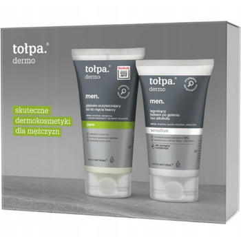 Tołpa Dermo Men Zestaw Prezentowy Dla Mężczyzn Żel i Balsam Po Goleniu