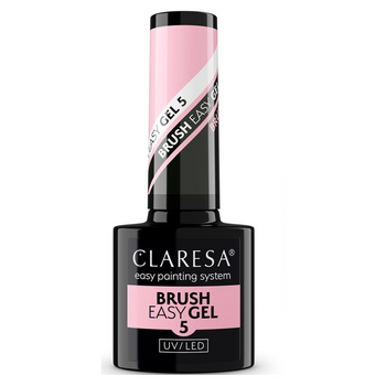 Claresa Easy Brush Gel Żel Do Paznokci w Pędzelku 5 Delikatny Róż Nude 5g