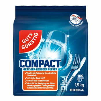 G&G Compact Uniwersalny Skuteczny Proszek Do Zmywarki 100 Myć 1,5kg