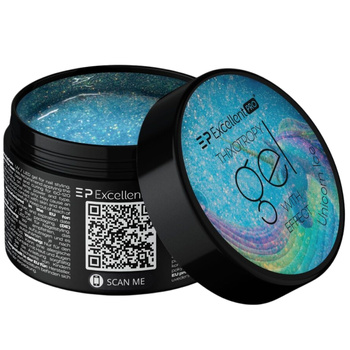 Excellent PRO Effect Budujący Żel Do Paznokci z Brokatem Unicorn Ice 50g