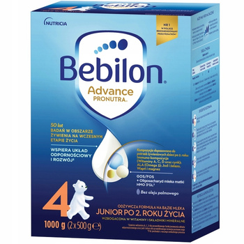 Bebilon Advence Mleko Modyfikowane Dla Dzieci Junior Po 2 Roku 4 1000g