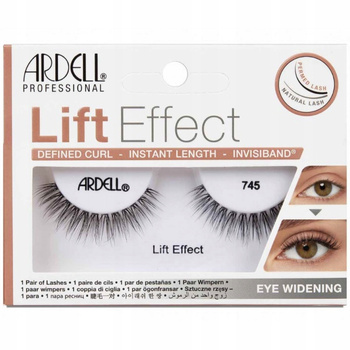 Ardell Sztuczne Rzęsy Na Pasku Efekt Laminacji Czarne Lift Effect 745