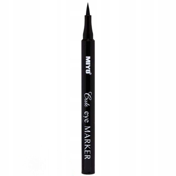 Miyo Cute Eye Marker Wodoodporny Eyeliner w Pisaku Intensywnie Czarny Mat