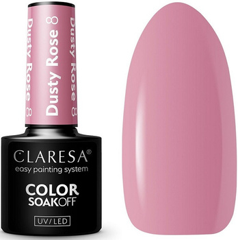 Claresa Lakier Hybrydowy Różowy Dusty Rose 8 5g